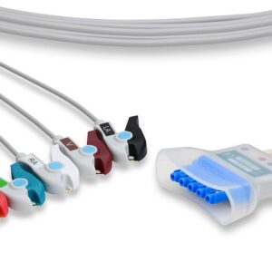 Philips M2601B Telemetry Leadset 5 Leads Clip