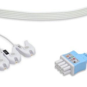 Nihon Kohden Disposable 3 Lead Grabber ECG Lead Set Box of 10