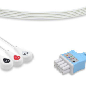 Nihon Khoden Disposable 3 Lead ECG Snap Box of 10