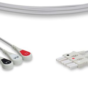 Spacelabs TruLink ECG Lead Set 700-0007: 3 Leads Tru-Link Style 35in Snap