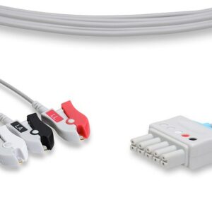 Draeger Infinity Vista Delta ECG Lead Set: 3 Leads Clip