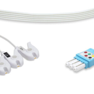 Philips Disposable ECG Leadset 3 Leads Clip, Box of 10