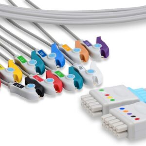 GE MAC Leadwires: Set of 10 Leads Clip Ending