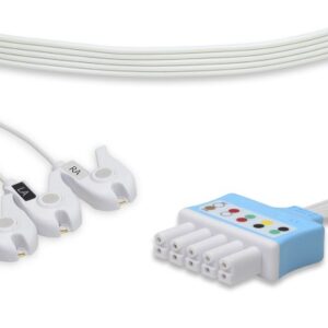 Disposable Datascope Passport ECG Lead Set 3 Leads Clip Box of 10