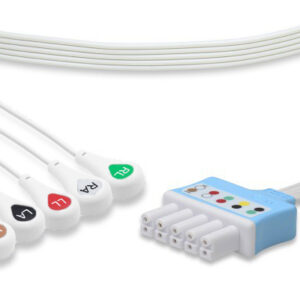 Datascope Passport Disposable ECG Leadwires - 5 Leads Snap Box of 10