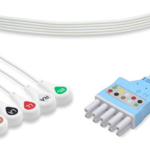 Spacelabs Disposable Tru-Link ECG Lead Set: 5 Leads Snap Box of 10