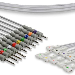 Philips Trim Touch Leadwires 989803129161: Set 10 Leads AHA Needle
