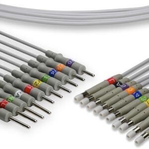 Welch Allyn Compatible EKG Lead Set Needle Ending