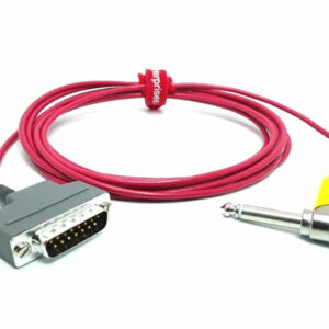 Apcor Original Nurse Call Cable Assembly, Covidien Nellcor Db15, 1/4 In Right Angle Phone Plug, 10 Ft