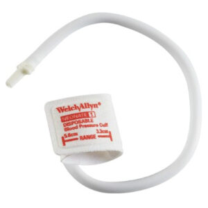 Welch Allyn Inc. Original Neonatal Soft Disposable Cuff With Female Neoquik Connectors, Single Tube, Neonatal 3, Box of 10