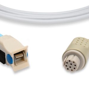 Datex OXY-F4-N SpO2 Sensor, 9 Foot Cable: Pediatric Clip