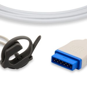 GE Marquette (Nellcor) SpO2 Sensor, 9 Foot Cable 407705-006: Neonate Soft