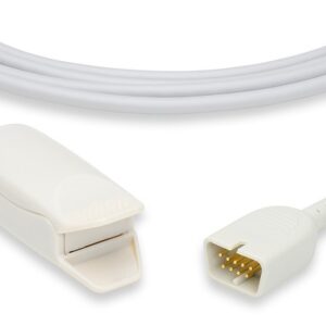 Nihon Kohden Compatible sensor, 3 foot cable: Adult clip