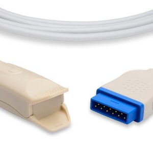GE Marquette (Nellcor) SpO2 Sensor, 9 Foot Cable 407705-006: Adult Clip
