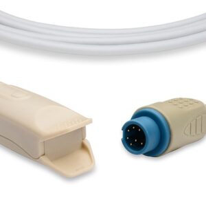Mindray BeneView T5, T8 SpO2 Sensor, 9 Foot Cable: Adult Clip