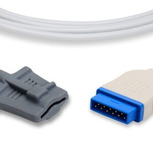 GE Marquette (Nellcor) SpO2 Sensor, 9 Foot Cable 407705-006: Adult Soft