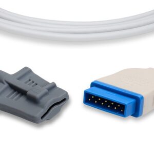 GE Medical (OxiMax) SpO2 Sensor, 9 Foot Cable 2025350-001: Adult Soft