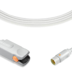 Datascope Compatible SpO2 Sensor, 9 Foot Cable 0600-00-0026-02: Adult Clip