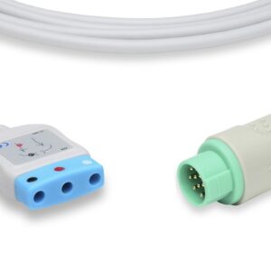 Infinium 3-Lead ECG Trunk Cable for DIN Safety Leadwires