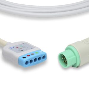 Infinium Compatible ECG Trunk Cable, 5 lead, AHA