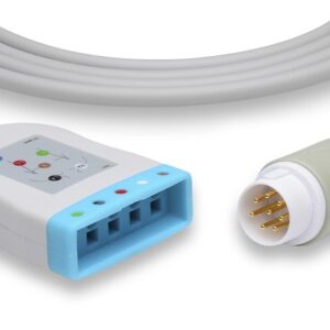 Philips 8 pin Trunk Cable for ECG: 5 Leads AHA