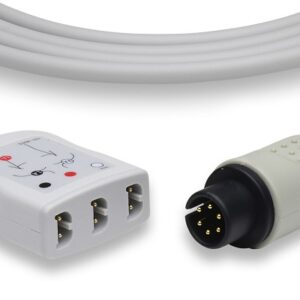 Style LL Trunk Cable for ECG: 3 Leads AHA