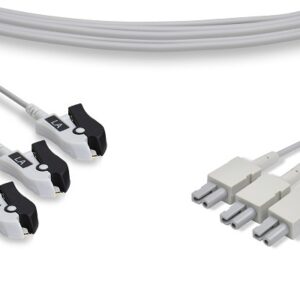 ECG Lead Set Set of 3 M1527A (Clip/Grabber, 60", Black)