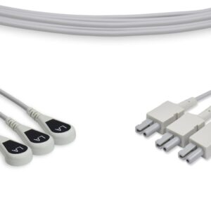 ECG Lead Set Set of 3 M1541A (Snap, 35", Black)